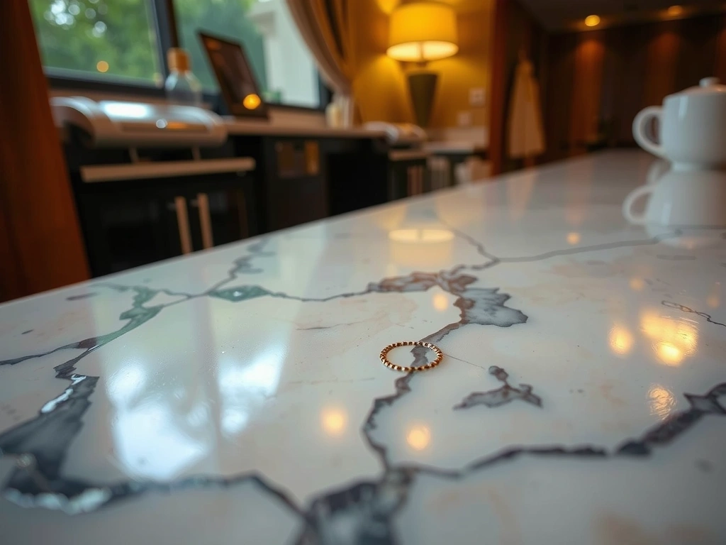 Marbre avant nettoyage