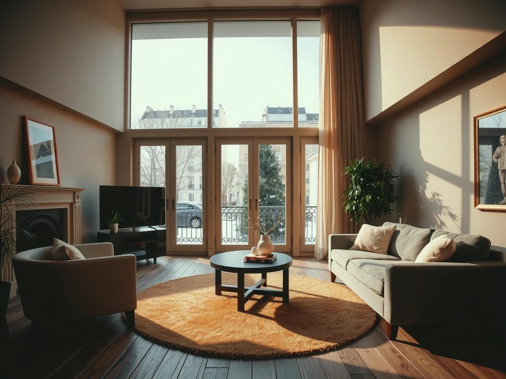 Intérieur parisien en hiver